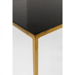 Kare Design Consoles Et Drapiers 2 Consoles En Acier Doré, Noir Et Blanc Imprimés Palmiers -Marquee Magasin 2 consoles en acier dore noir et blanc imprimes palmiers 2