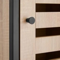 Tectake Consoles Et Drapiers Armoire D’appoint DURHAM Meuble De Rangement Style Vintage -Marquee Magasin armoire d appoint durham meuble de rangement style vintage 10