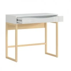 Brw Consoles Et Drapiers Bureau Console 1 Tiroir Salome Blanc -Marquee Magasin bureau console 1 tiroir salome blanc 2