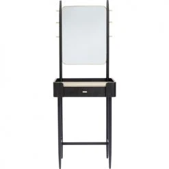 Kare Design Coiffeuses Coiffeuse 1 Tiroir Avec Miroir En Peuplier Et Chêne Brun