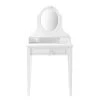 Maisons Du Monde Coiffeuses Coiffeuse 3 Tiroirs Blanche