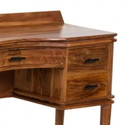 Bepurehome Consoles Et Drapiers Coiffeuse 5 Tiroirs En Bois Marron -Marquee Magasin coiffeuse 5 tiroirs en bois marron 5