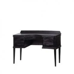 Bepurehome Consoles Et Drapiers Coiffeuse 5 Tiroirs En Bois Noir -Marquee Magasin coiffeuse 5 tiroirs en bois noir 2