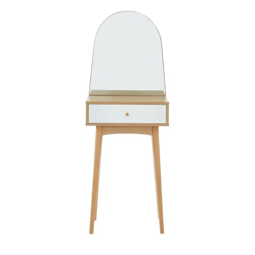 Baita Coiffeuses Coiffeuse Blanc Et Effet Chêne Miroir Inclus 3 Baita Coiffeuses Coiffeuse Blanc Et Effet Chêne Miroir Inclus