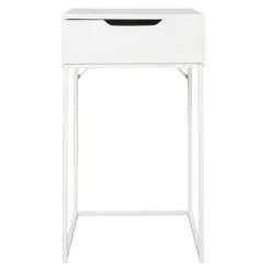 The Home Deco Factory Coiffeuses Coiffeuse Compacte Effet Bois Blanc -Marquee Magasin coiffeuse compacte effet bois blanc 3