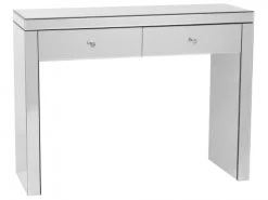 Beliani Coiffeuses Coiffeuse Effet Miroir Avec 2 Tiroirs