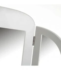 Wadiga Coiffeuses Coiffeuse En Bois Blanc Avec Miroir -Marquee Magasin coiffeuse en bois blanc avec miroir 7