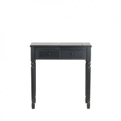 Woood Coiffeuses Coiffeuse En Bois Noir -Marquee Magasin coiffeuse en bois noir 2