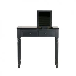 Woood Coiffeuses Coiffeuse En Bois Noir