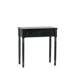 Woood Coiffeuses Coiffeuse En Bois Noir -Marquee Magasin coiffeuse en bois noir 3