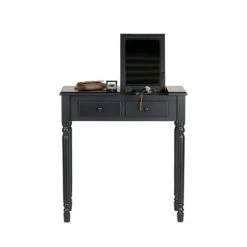 Woood Coiffeuses Coiffeuse En Bois Noir -Marquee Magasin coiffeuse en bois noir 4