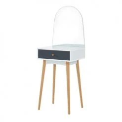 Baita Coiffeuses Coiffeuse Gris Et Effet Chêne Miroir Inclus -Marquee Magasin coiffeuse gris et effet chene miroir inclus 2