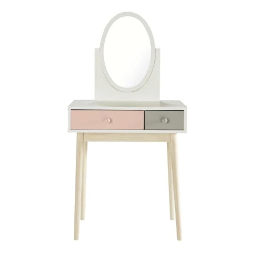 Maisons Du Monde Coiffeuses Coiffeuse Vintage Blanche Et Rose 3 Maisons Du Monde Coiffeuses Coiffeuse Vintage Blanche Et Rose