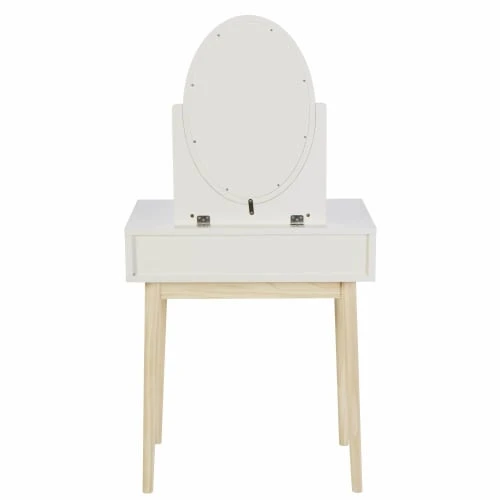 Maisons Du Monde Coiffeuses Coiffeuse Vintage Blanche Et Rose 5 Maisons Du Monde Coiffeuses Coiffeuse Vintage Blanche Et Rose – Image 3