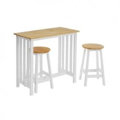 Wadiga Tables à Manger Coin Repas Petite Cuisine - Table + 2 Tabourets -Marquee Magasin coin repas petite cuisine table 2 tabourets 1
