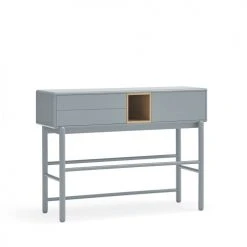 TEULAT Consoles Et Drapiers Console 1 Porte 2 Tiroirs En Bois L180cm Gris Clair -Marquee Magasin console 1 porte 2 tiroirs en bois l180cm gris clair 5