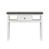 Brw Consoles Et Drapiers Console 1 Tiroir Blanc Et Naturel Foncé -Marquee Magasin console 1 tiroir blanc et naturel fonce