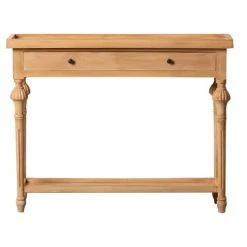 Altobuy Consoles Et Drapiers Console 1 Tiroir Bois Exotique Avec Plateau Inférieur -Marquee Magasin console 1 tiroir bois exotique avec plateau inferieur 2