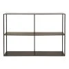 Rendez Vous Déco Consoles Et Drapiers Console 2 Niveaux En Métal Noir -Marquee Magasin console 2 niveaux en metal noir