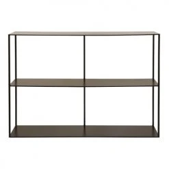 Rendez Vous Déco Consoles Et Drapiers Console 2 Niveaux En Métal Noir