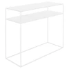 Custom Form Consoles Et Drapiers Console 2 Plateaux En Métal Thermolaquél Blanc L100cm