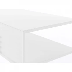 Custom Form Consoles Et Drapiers Console 2 Plateaux En Métal Thermolaquél Blanc L100cm -Marquee Magasin console 2 plateaux en metal thermolaquel blanc l100cm 3