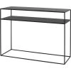 Custom Form Consoles Et Drapiers Console 2 Plateaux En Métal Thermolaquél Noir L100cm -Marquee Magasin console 2 plateaux en metal thermolaquel noir l100cm