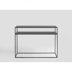 Custom Form Consoles Et Drapiers Console 2 Plateaux En Métal Thermolaquél Noir L100cm -Marquee Magasin console 2 plateaux en metal thermolaquel noir l100cm 3