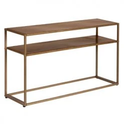 Altobuy Consoles Et Drapiers Console 2 Plateaux H.50cm Métal Or Vieilli