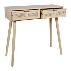Jardideco Consoles Et Drapiers Console 2 Tiroirs Bois -Marquee Magasin console 2 tiroirs bois 3