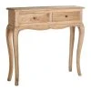 Altobuy Consoles Et Drapiers Console 2 Tiroirs Bois Exotique Naturel -Marquee Magasin console 2 tiroirs bois exotique naturel 6