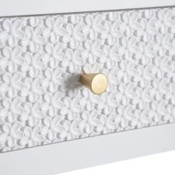 Altobuy Consoles Et Drapiers Console 2 Tiroirs Bois Massif Et Motif Floral -Marquee Magasin console 2 tiroirs bois massif et motif floral 5