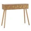 Altobuy Consoles Et Drapiers Console 2 Tiroirs Bois Naturel Et Teinté Or -Marquee Magasin console 2 tiroirs bois naturel et teinte or