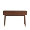 Drawer Consoles Et Drapiers Console 2 Tiroirs En Bois L120cm Noyer -Marquee Magasin console 2 tiroirs en bois l120cm noyer