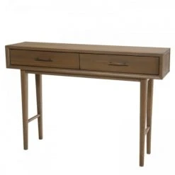 MACABANE Consoles Et Drapiers Console 2 Tiroirs En Mindi -Marquee Magasin console 2 tiroirs en mindi 4