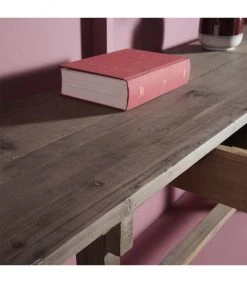 Signature Consoles Et Drapiers Console 2 Tiroirs En Orme Vieillit L180 X H76cm - Marron -Marquee Magasin console 2 tiroirs en orme vieillit l180 x h76cm marron 3