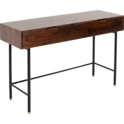 Kare Design Consoles Et Drapiers Console 2 Tiroirs En Sheesham Massif -Marquee Magasin console 2 tiroirs en sheesham massif 4