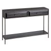 Altobuy Consoles Et Drapiers Console 2 Tiroirs Métal Et Mdf Coloris Noir -Marquee Magasin console 2 tiroirs metal et mdf coloris noir
