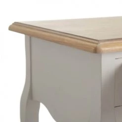 Altobuy Consoles Et Drapiers Console 2 Tiroirs Motif Floral Bois Massif Et Mdf -Marquee Magasin console 2 tiroirs motif floral bois massif et mdf 3