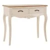 Altobuy Consoles Et Drapiers Console 2 Tiroirs Pin Massif Naturel Et Crème -Marquee Magasin console 2 tiroirs pin massif naturel et creme