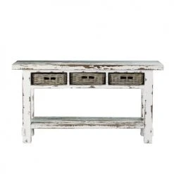 Bois Dessus Bois Dessous Consoles Et Drapiers Console 3 Niches En Bois De Pin Recyclé