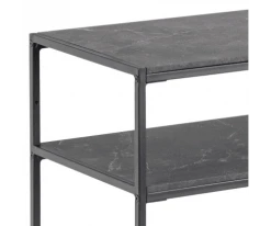 Meubles & Design Consoles Et Drapiers Console 3 Plateaux Effet Marbre Noir -Marquee Magasin console 3 plateaux effet marbre noir 4