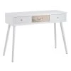 Altobuy Consoles Et Drapiers Console 3 Tiroirs Bois Massif Et Motif Floral -Marquee Magasin console 3 tiroirs bois massif et motif floral