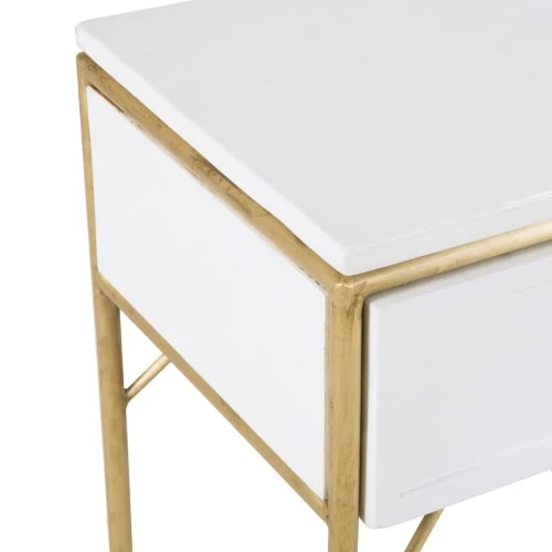 Maisons Du Monde Consoles Et Drapiers Console 3 Tiroirs En Acacia Massif Blanc 6 Maisons Du Monde Consoles Et Drapiers Console 3 Tiroirs En Acacia Massif Blanc – Image 4
