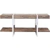 Kare Design Consoles Et Drapiers Console 3 Tiroirs En Bois Massif Recyclé Et Acier Chromé -Marquee Magasin console 3 tiroirs en bois massif recycle et acier chrome
