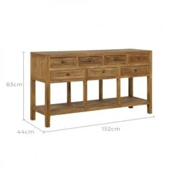 Rendez Vous Déco Consoles Et Drapiers Console 7 Tiroirs En Bois De Cèdre Recyclé -Marquee Magasin console 7 tiroirs en bois de cedre recycle 2