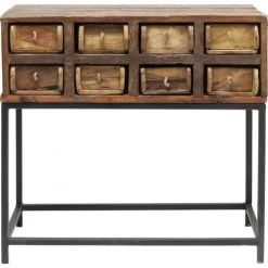 Kare Design Consoles Et Drapiers Console 8 Tiroirs En Bois Recyclé Et Acier