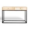 PIB Consoles Et Drapiers Console à 2 Tiroirs En Bois Beige -Marquee Magasin console a 2 tiroirs en bois beige