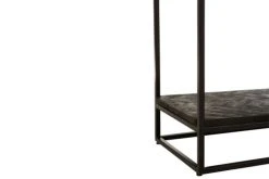 Hellin Consoles Et Drapiers Console à Double Plateau En Bois De Manguier Noir Et Métal L160 -Marquee Magasin console a double plateau en bois de manguier noir et metal l160 4