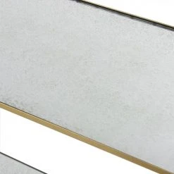 Maisons Du Monde Consoles Et Drapiers Console Avec Plateaux Miroirs Et Métal Coloris Laiton -Marquee Magasin console avec plateaux miroirs et metal coloris laiton 1000 4 8 187378 3